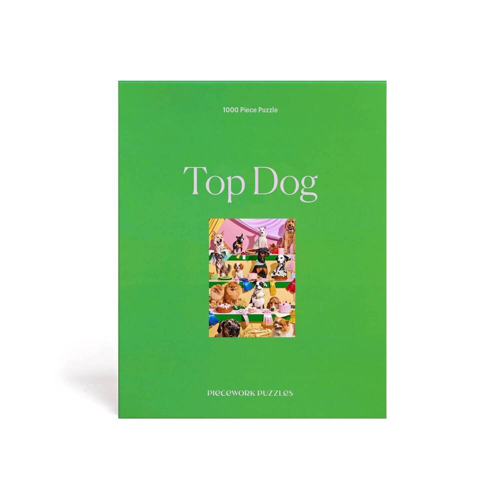 NEW PIECEWORK PUZZLES top dog 1000 piece puzzle in green